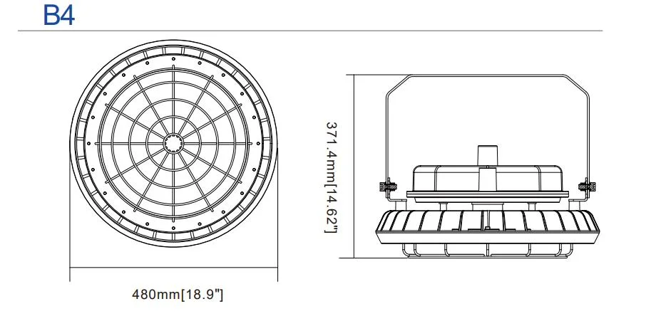 Lampu Led Proof Light Atex bersertifikat High Bay Area Hanging Wall Mounted Zone 1 Zone 2 LNG Gas Station Industri Minyak 8