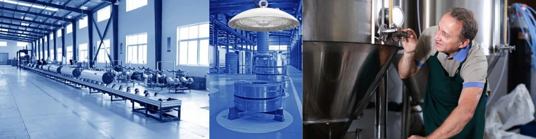 NSF Disetujui UFO LED High Bay Light IP66 Mudah dibersihkan 60W 100W 150W 200W 14