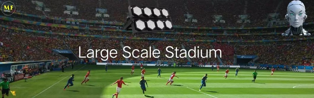 LED Sport Stadium Light Outdoor Landescape Modular Black Color Anti Corrotion High Driver 140lm/W IP67 Ik08 4