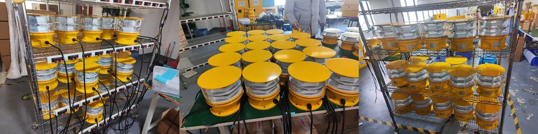Lampu Halangan Penerbangan LED Fotokontrol Die-casting IP66 Telekomunikasi Kuning Gas Minyak Platform Lepas Pantai 6