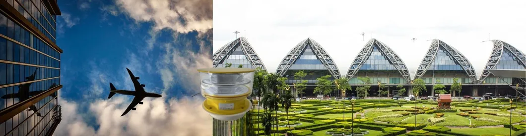 Lampu Halangan Penerbangan LED Fotokontrol Die-casting IP66 Telekomunikasi Kuning Gas Minyak Platform Lepas Pantai 15