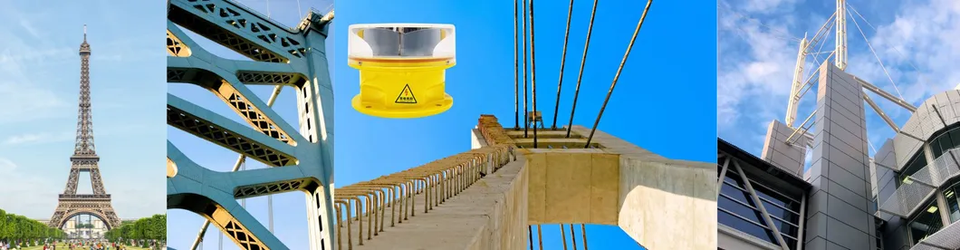 Lampu Halangan Penerbangan LED  Fotokontrol Die-casting IP66 Telekomunikasi Kuning Gas Minyak Platform Lepas Pantai 17