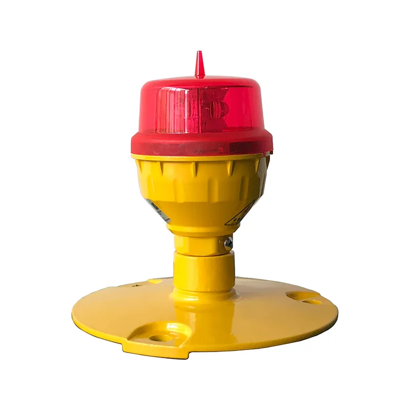 Lampu Penghalang Penerbangan LED IP66 Waterproof Merah Putih Double Head Dibangun di Photocell Pesawat Penghalang Lampu Peringatan LED Intensitas Rendah 3