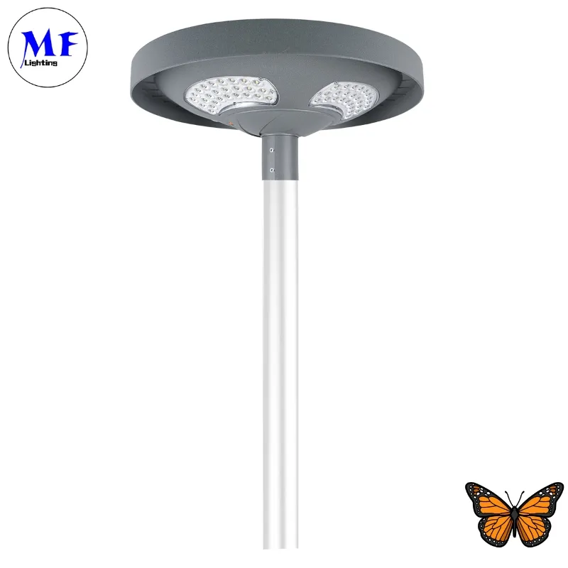 LED Solar Garden Street Wall Light Waterproof 40W IP65 Ik08 Park Path Sidewalks Pengadilan Sekolah Pla 0