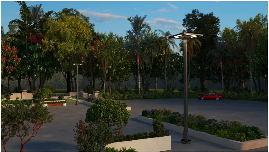 LED Solar Garden Street Wall Light Waterproof 40W IP65 Ik08 Park Path Sidewalks Pengadilan Sekolah Pla 7