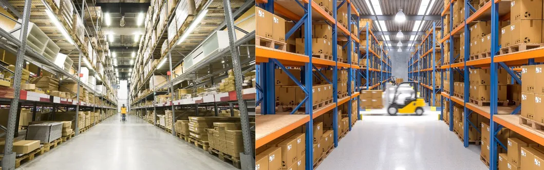 Lampu Taman LED Waterproof 250W 300W IP66 Ik10 Workshop Retail Parkir Toko Langit-langit Lantai Penutup Gudang Banjir Highbay 4