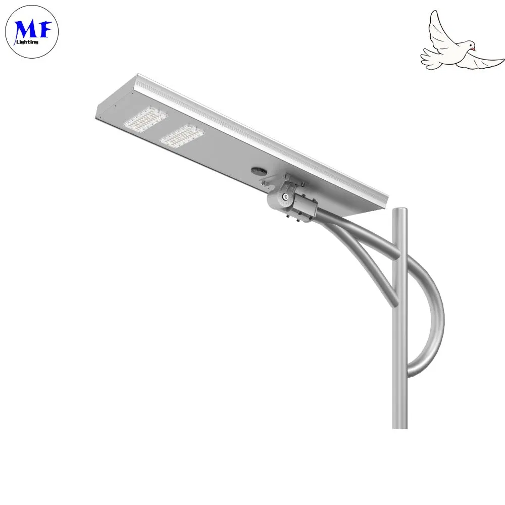 LED Solar Street Garden Light Motion Sensor Putih Perak 120W 100W 80W Alu. 0