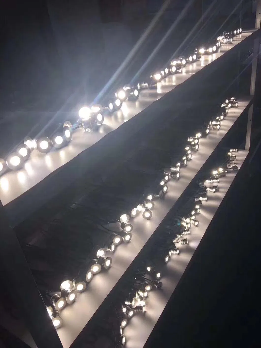 Lampu Tangga LED Perak 3W 12V IP65 Jalur Pejalan Kaki Persegi Trotoar Taman 4