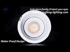 10 - 15W Lampu Sorot LED Tersembunyi Dipasang Di Langit-Langit Dapat Disesuaikan
