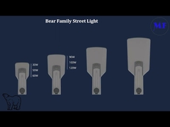 165lm/w Konektor NEMA Lampu Jalan LED IP66 IK08 Tahan Air