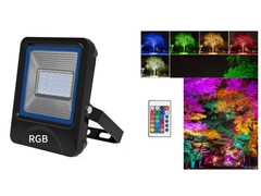 Outdoor RGBW 10W 20W 30W 50W 100W Waterproof IP66 Floodlight LED Flood Light dengan Remote Control