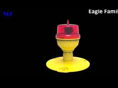 Merah IP66 ICAO Low-intensity L810 Single Aviation Obstruction Light For High Building Bridge Tower Cr