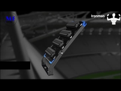 250-1250W Adjustable IP66 5 tahun Wattanty LED High Mast Lampu Dengan Perlindungan Overheat Untuk Olahraga Fie