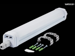 IP66 18 36 54W 5 tahun garansi LED Tri-proof Light Untuk gudang supermarket