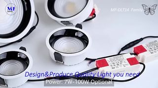 Solusi Pencahayaan Komersial Downlight LED Daya Tinggi 100W