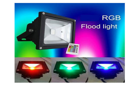 Memory Controller 50Watt Waterproof LED Flood Light 4250Lumen CRI 75 RGB With Epistar