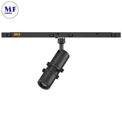 High-Definition 15° ~36° /55° Zoomable Smart Control LED Contour Spotlight Shapeable Track Light Gobo Projector for Museum Art Gallery Commercial