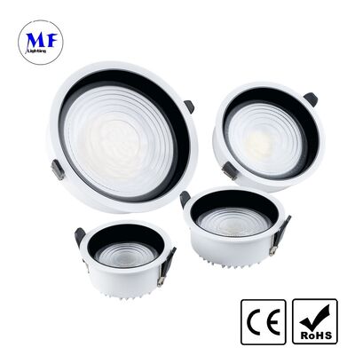 Factory Price Commercial Indoor Recessed LED Downlight Die-cast Aluminum Anti-Glare IP20 60W Tunable CCT Dimmable Tuya Zigbee DALI 0-10V Triac Ceiling Light