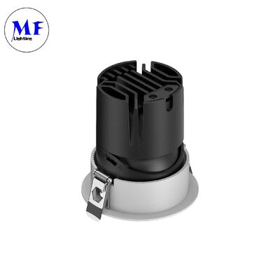 ETL Driver Anti-Glare Recessed LED Downlight COB Chip 15°/24°/36°/55° Beam Angle 110-120LM/W High Lumen 5CCT Tiltable Ceiling Down Light