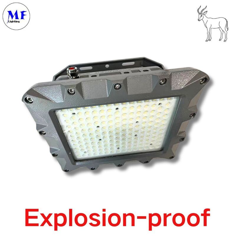 Explosion Proof Flood Light ATEX IECEx Zone 1 & 2 Ex db eb LED Oil Refinery, Chemical Industrial, Mining, 50W-400W, IP66 IK10, 5-Year Warranty for Hazardous Area