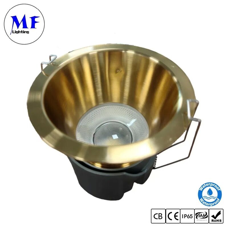 Factory Price IP65 Waterproof Triac 0-10V Dali Dimmable CCT Adjustable 10W 12W 18W 20W 25W 30W100lm/W Various Metallic Color Reflector Recessed LED Down Light