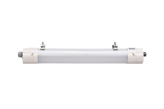 120 Degree IP66 150lm/W LED Triproof Light SMD2835 Dengan Sensor Darurat Untuk Gudang Luar Ruang