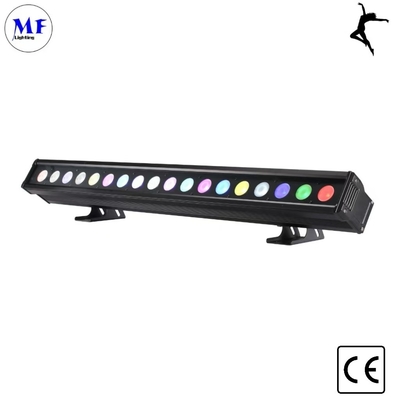 18X10W 4in1 RGBW LED Lampu panggung DMX512 Kontrol IP65 Waterproof Beam Angle 25° 5 Tahun Garansi Untuk Bagian