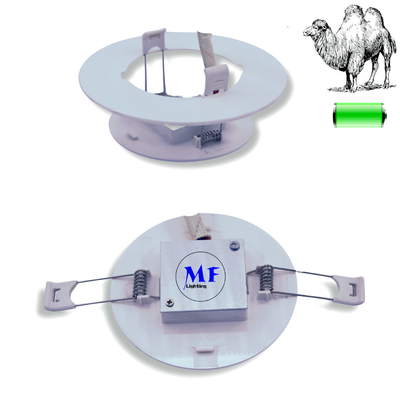 LED Emergency Spot Down Light ABS PC IP43 3W Back up Lithium Battery untuk Rumah Sakit Sekolah Stasiun Kereta Api Subway