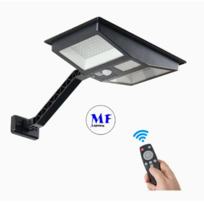 LED Lampu Dinding Surya Modern Novel Smart Baterai Litium Sederhana Monokristalin Hitam Surya IP66 Waterproof Die-Cast