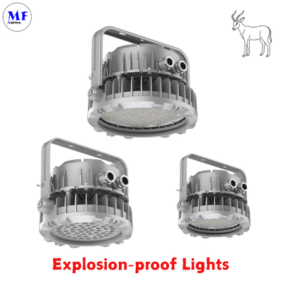 Harga Pabrik 400W Lampu Sorot Tahan Ledakan IECEx ATEX Aluminium Die-casting IP66 IK08 Sudut Sinar Opsional Industri Kimia Minyak Gas Berbahaya Lampu LED Tahan Ledakan
