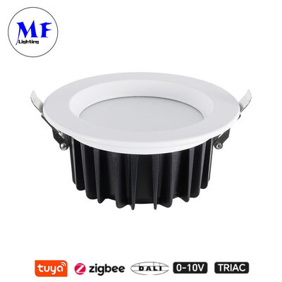 Harga Pabrik IP40 CCT Adjustable Triac Dali Tuya Dimmable Smart Zigbee 15W SMD LED Recessed Spot Down Light untuk Dapur Ruang Industri Ritel Komersial