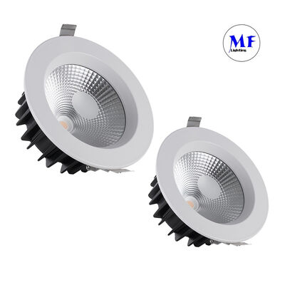 Harga Pabrik Pemasangan Klip Pegas Lampu Sorot COB 40W 2700-6000K CCT yang Dapat Disesuaikan CRI Tinggi Ra90 Triac 0-10V Dali-2 Dali Dt8 Tuya Zigbee Lampu Sorot yang Dapat Diredupkan