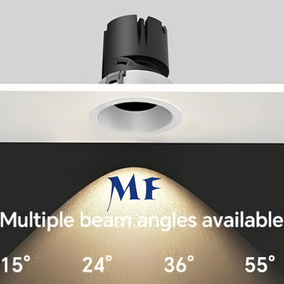 LED Down Light Spotlight Bulat Anti-silau 10W 20W 25W 120lm/W EIK07 ETL Driver 5 CCT Ajust Dali Dim COB
